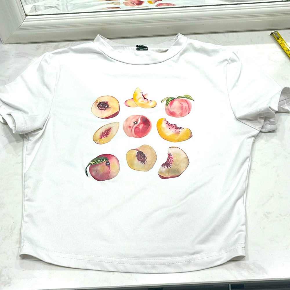 Peaches crop top